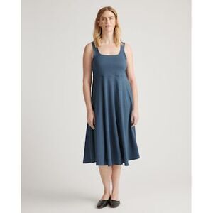 Quince Blue Midi Dress
